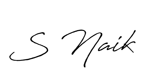 This is the best signature style for the S Naik name. Also you like these signature font (Antro_Vectra_Bolder). Mix name signature. S Naik signature style 7 images and pictures png