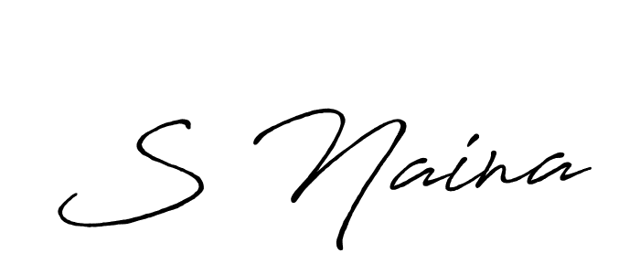 Once you've used our free online signature maker to create your best signature Antro_Vectra_Bolder style, it's time to enjoy all of the benefits that S Naina name signing documents. S Naina signature style 7 images and pictures png