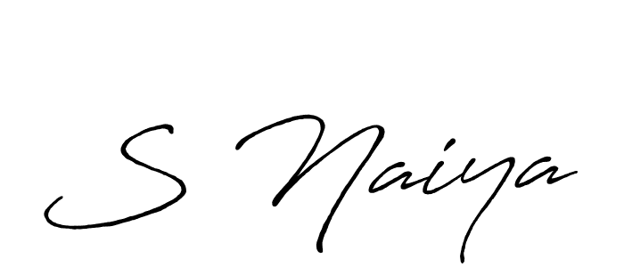 if you are searching for the best signature style for your name S Naiya. so please give up your signature search. here we have designed multiple signature styles  using Antro_Vectra_Bolder. S Naiya signature style 7 images and pictures png
