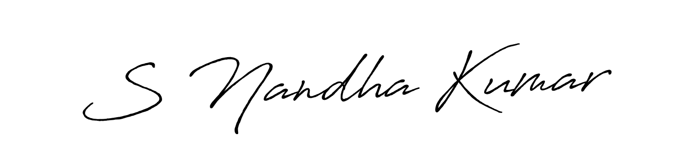 Also You can easily find your signature by using the search form. We will create S Nandha Kumar name handwritten signature images for you free of cost using Antro_Vectra_Bolder sign style. S Nandha Kumar signature style 7 images and pictures png