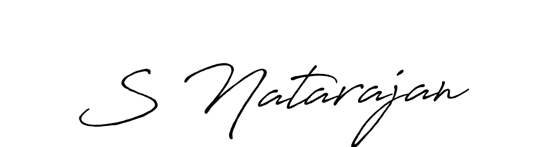 How to make S Natarajan signature? Antro_Vectra_Bolder is a professional autograph style. Create handwritten signature for S Natarajan name. S Natarajan signature style 7 images and pictures png