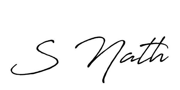 It looks lik you need a new signature style for name S Nath. Design unique handwritten (Antro_Vectra_Bolder) signature with our free signature maker in just a few clicks. S Nath signature style 7 images and pictures png