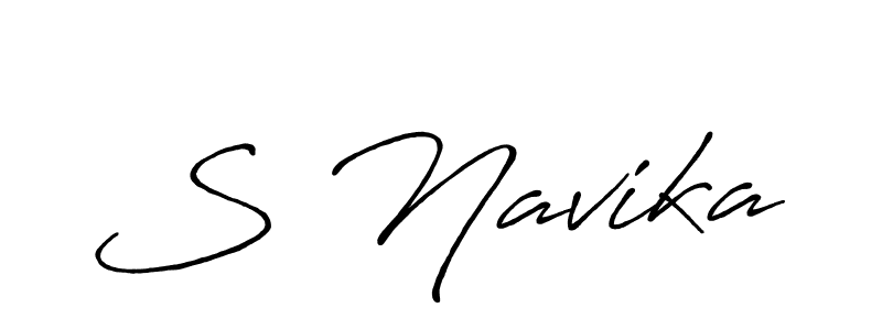 Also we have S Navika name is the best signature style. Create professional handwritten signature collection using Antro_Vectra_Bolder autograph style. S Navika signature style 7 images and pictures png