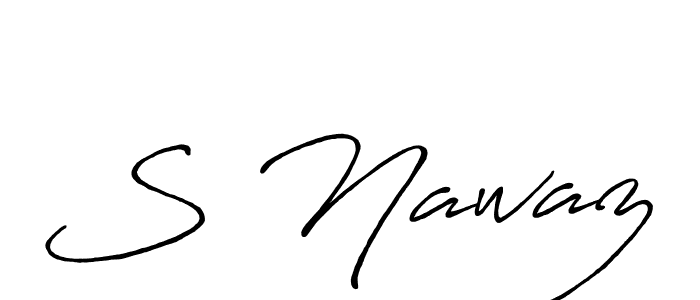 Also You can easily find your signature by using the search form. We will create S Nawaz name handwritten signature images for you free of cost using Antro_Vectra_Bolder sign style. S Nawaz signature style 7 images and pictures png