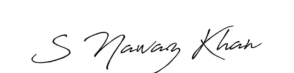 How to make S Nawaz Khan signature? Antro_Vectra_Bolder is a professional autograph style. Create handwritten signature for S Nawaz Khan name. S Nawaz Khan signature style 7 images and pictures png