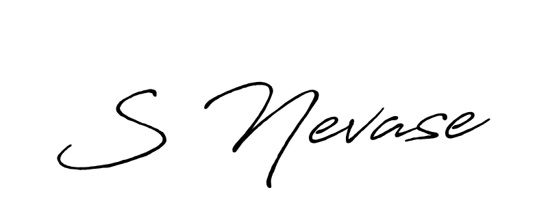 How to make S Nevase signature? Antro_Vectra_Bolder is a professional autograph style. Create handwritten signature for S Nevase name. S Nevase signature style 7 images and pictures png