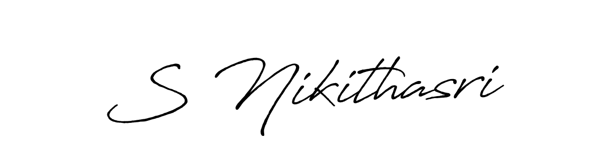 This is the best signature style for the S Nikithasri name. Also you like these signature font (Antro_Vectra_Bolder). Mix name signature. S Nikithasri signature style 7 images and pictures png