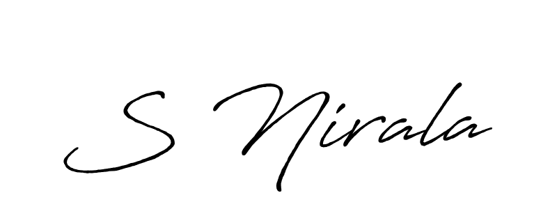 Once you've used our free online signature maker to create your best signature Antro_Vectra_Bolder style, it's time to enjoy all of the benefits that S Nirala name signing documents. S Nirala signature style 7 images and pictures png