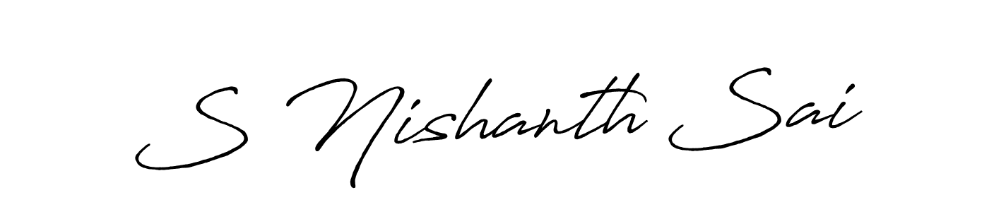 Best and Professional Signature Style for S Nishanth Sai. Antro_Vectra_Bolder Best Signature Style Collection. S Nishanth Sai signature style 7 images and pictures png