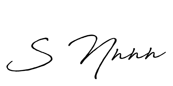 The best way (Antro_Vectra_Bolder) to make a short signature is to pick only two or three words in your name. The name S Nnnn include a total of six letters. For converting this name. S Nnnn signature style 7 images and pictures png