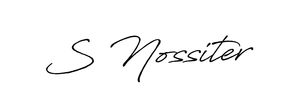 Best and Professional Signature Style for S Nossiter. Antro_Vectra_Bolder Best Signature Style Collection. S Nossiter signature style 7 images and pictures png