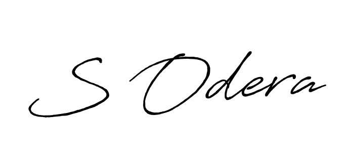 Design your own signature with our free online signature maker. With this signature software, you can create a handwritten (Antro_Vectra_Bolder) signature for name S Odera. S Odera signature style 7 images and pictures png
