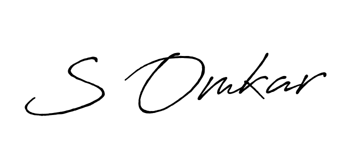 Also we have S Omkar name is the best signature style. Create professional handwritten signature collection using Antro_Vectra_Bolder autograph style. S Omkar signature style 7 images and pictures png