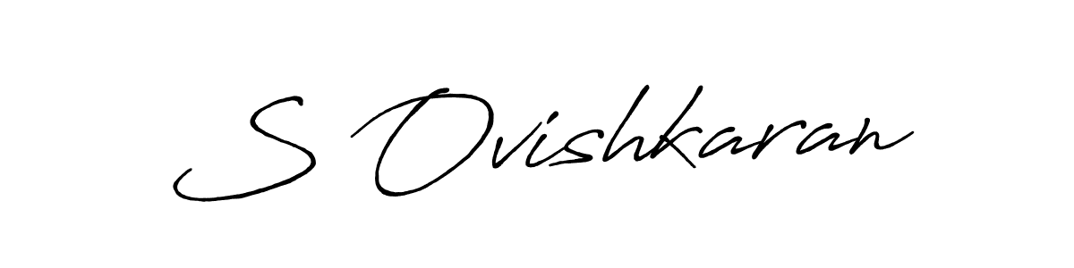 This is the best signature style for the S Ovishkaran name. Also you like these signature font (Antro_Vectra_Bolder). Mix name signature. S Ovishkaran signature style 7 images and pictures png