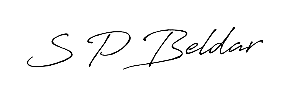 You should practise on your own different ways (Antro_Vectra_Bolder) to write your name (S P Beldar) in signature. don't let someone else do it for you. S P Beldar signature style 7 images and pictures png
