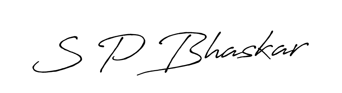 It looks lik you need a new signature style for name S P Bhaskar. Design unique handwritten (Antro_Vectra_Bolder) signature with our free signature maker in just a few clicks. S P Bhaskar signature style 7 images and pictures png