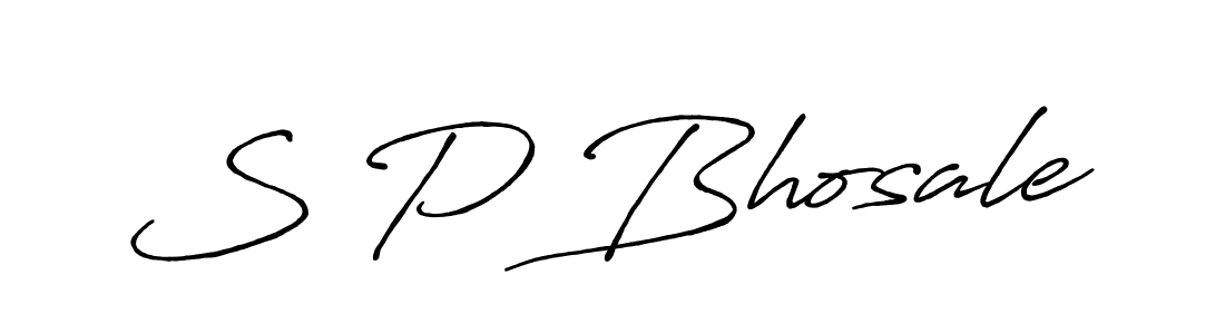 Also we have S P Bhosale name is the best signature style. Create professional handwritten signature collection using Antro_Vectra_Bolder autograph style. S P Bhosale signature style 7 images and pictures png