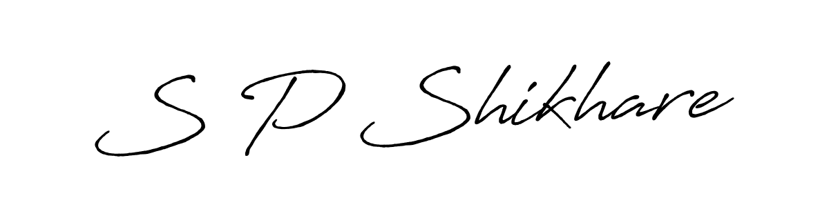 Make a beautiful signature design for name S P Shikhare. Use this online signature maker to create a handwritten signature for free. S P Shikhare signature style 7 images and pictures png