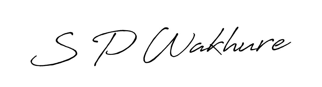 Make a beautiful signature design for name S P Wakhure. Use this online signature maker to create a handwritten signature for free. S P Wakhure signature style 7 images and pictures png