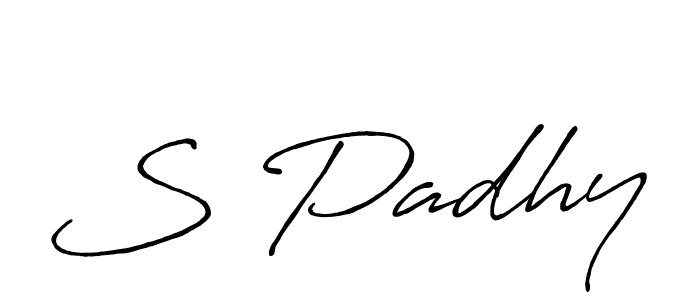 Also we have S Padhy name is the best signature style. Create professional handwritten signature collection using Antro_Vectra_Bolder autograph style. S Padhy signature style 7 images and pictures png