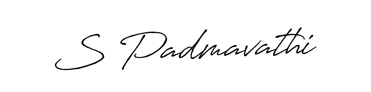 You should practise on your own different ways (Antro_Vectra_Bolder) to write your name (S Padmavathi) in signature. don't let someone else do it for you. S Padmavathi signature style 7 images and pictures png
