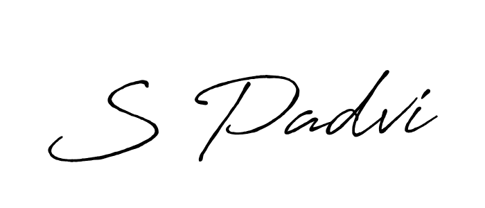 How to make S Padvi signature? Antro_Vectra_Bolder is a professional autograph style. Create handwritten signature for S Padvi name. S Padvi signature style 7 images and pictures png