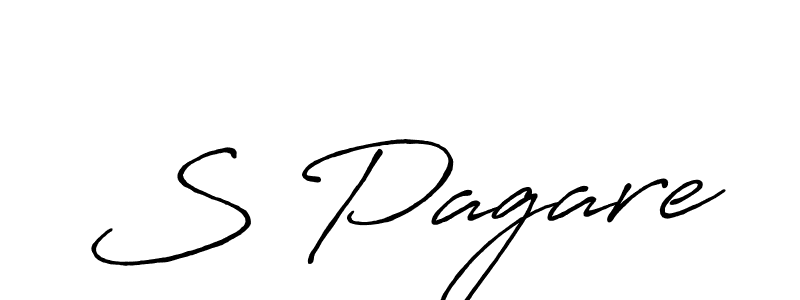 You should practise on your own different ways (Antro_Vectra_Bolder) to write your name (S Pagare) in signature. don't let someone else do it for you. S Pagare signature style 7 images and pictures png