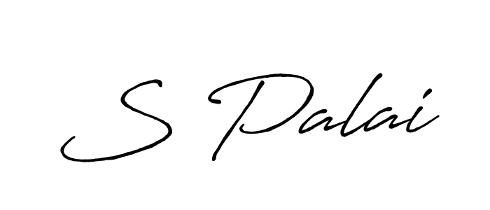 Design your own signature with our free online signature maker. With this signature software, you can create a handwritten (Antro_Vectra_Bolder) signature for name S Palai. S Palai signature style 7 images and pictures png