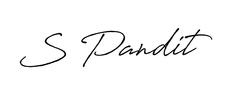 Similarly Antro_Vectra_Bolder is the best handwritten signature design. Signature creator online .You can use it as an online autograph creator for name S Pandit. S Pandit signature style 7 images and pictures png