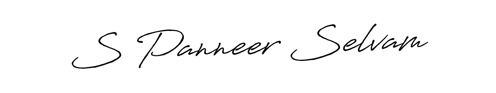 Similarly Antro_Vectra_Bolder is the best handwritten signature design. Signature creator online .You can use it as an online autograph creator for name S Panneer Selvam. S Panneer Selvam signature style 7 images and pictures png