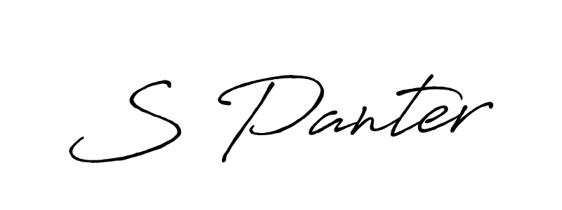 You should practise on your own different ways (Antro_Vectra_Bolder) to write your name (S Panter) in signature. don't let someone else do it for you. S Panter signature style 7 images and pictures png