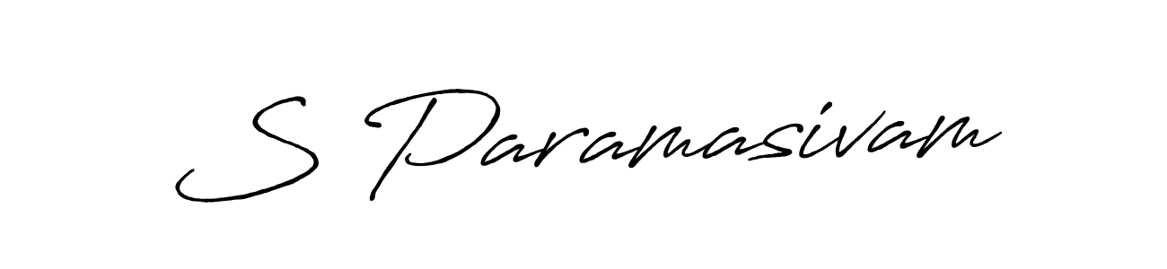 Create a beautiful signature design for name S Paramasivam. With this signature (Antro_Vectra_Bolder) fonts, you can make a handwritten signature for free. S Paramasivam signature style 7 images and pictures png