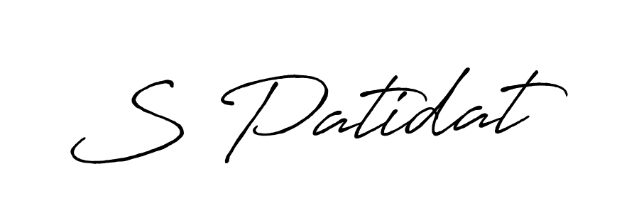 How to make S Patidat signature? Antro_Vectra_Bolder is a professional autograph style. Create handwritten signature for S Patidat name. S Patidat signature style 7 images and pictures png