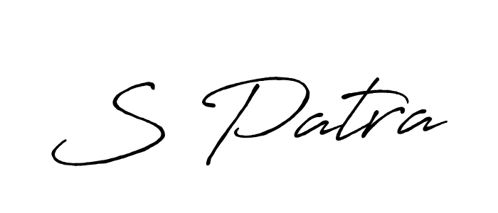 You should practise on your own different ways (Antro_Vectra_Bolder) to write your name (S Patra) in signature. don't let someone else do it for you. S Patra signature style 7 images and pictures png