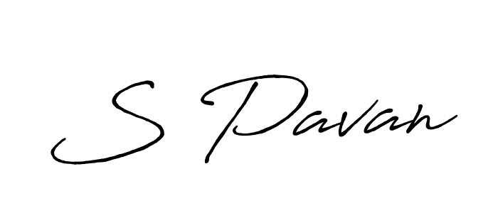 Similarly Antro_Vectra_Bolder is the best handwritten signature design. Signature creator online .You can use it as an online autograph creator for name S Pavan. S Pavan signature style 7 images and pictures png