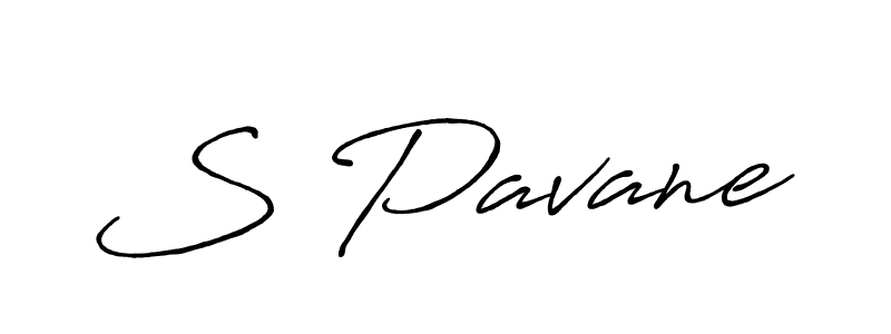 How to make S Pavane name signature. Use Antro_Vectra_Bolder style for creating short signs online. This is the latest handwritten sign. S Pavane signature style 7 images and pictures png