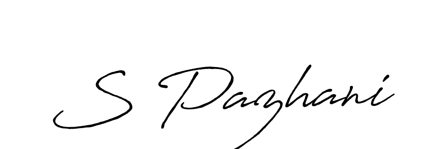 Similarly Antro_Vectra_Bolder is the best handwritten signature design. Signature creator online .You can use it as an online autograph creator for name S Pazhani. S Pazhani signature style 7 images and pictures png