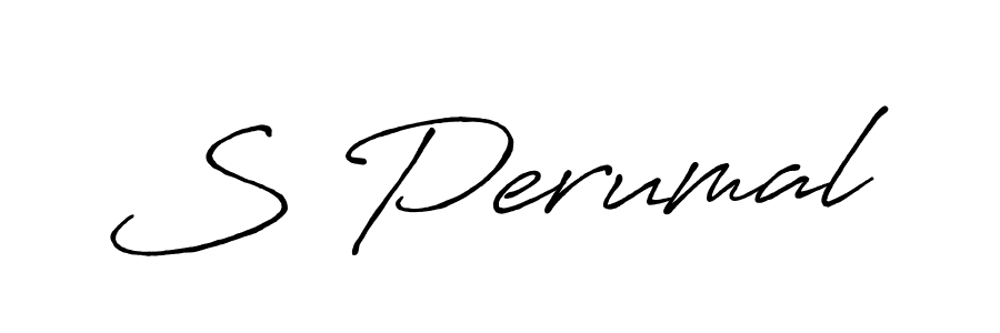 How to make S Perumal signature? Antro_Vectra_Bolder is a professional autograph style. Create handwritten signature for S Perumal name. S Perumal signature style 7 images and pictures png