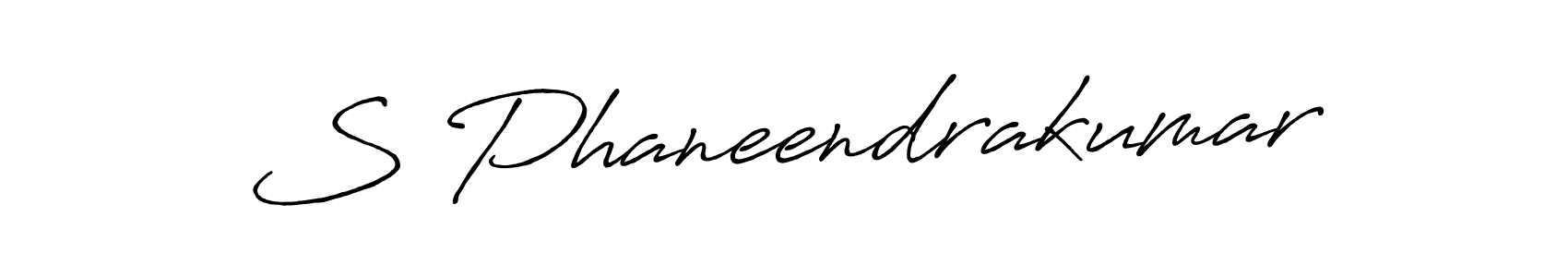 Use a signature maker to create a handwritten signature online. With this signature software, you can design (Antro_Vectra_Bolder) your own signature for name S Phaneendrakumar. S Phaneendrakumar signature style 7 images and pictures png