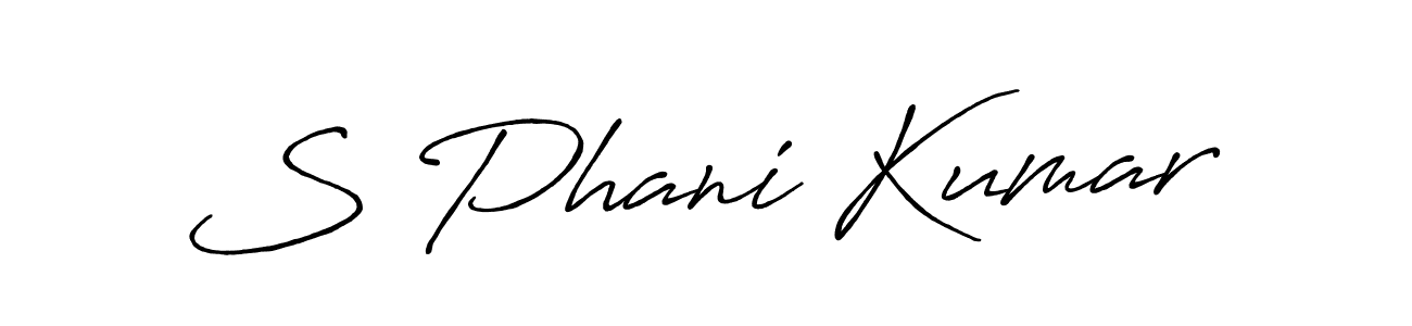 S Phani Kumar stylish signature style. Best Handwritten Sign (Antro_Vectra_Bolder) for my name. Handwritten Signature Collection Ideas for my name S Phani Kumar. S Phani Kumar signature style 7 images and pictures png