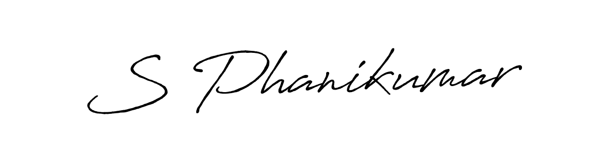 S Phanikumar stylish signature style. Best Handwritten Sign (Antro_Vectra_Bolder) for my name. Handwritten Signature Collection Ideas for my name S Phanikumar. S Phanikumar signature style 7 images and pictures png