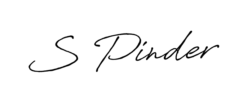 if you are searching for the best signature style for your name S Pinder. so please give up your signature search. here we have designed multiple signature styles  using Antro_Vectra_Bolder. S Pinder signature style 7 images and pictures png