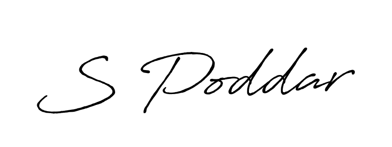 How to make S Poddar signature? Antro_Vectra_Bolder is a professional autograph style. Create handwritten signature for S Poddar name. S Poddar signature style 7 images and pictures png