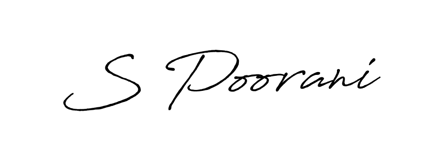 Antro_Vectra_Bolder is a professional signature style that is perfect for those who want to add a touch of class to their signature. It is also a great choice for those who want to make their signature more unique. Get S Poorani name to fancy signature for free. S Poorani signature style 7 images and pictures png