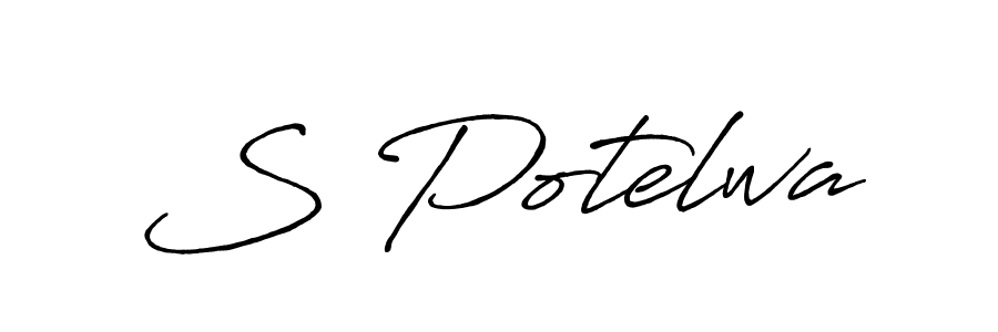 Best and Professional Signature Style for S Potelwa. Antro_Vectra_Bolder Best Signature Style Collection. S Potelwa signature style 7 images and pictures png