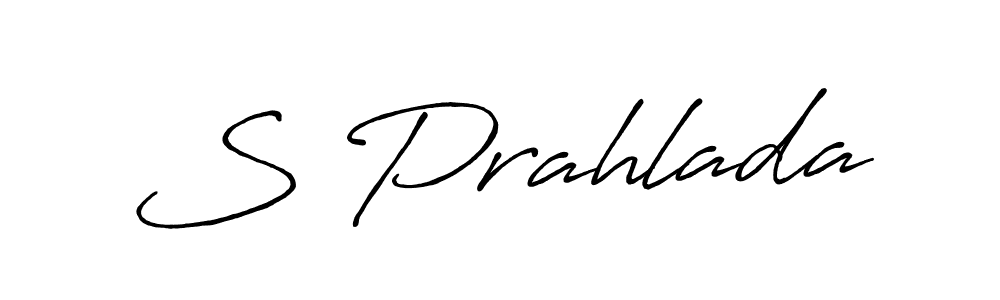 Make a beautiful signature design for name S Prahlada. With this signature (Antro_Vectra_Bolder) style, you can create a handwritten signature for free. S Prahlada signature style 7 images and pictures png