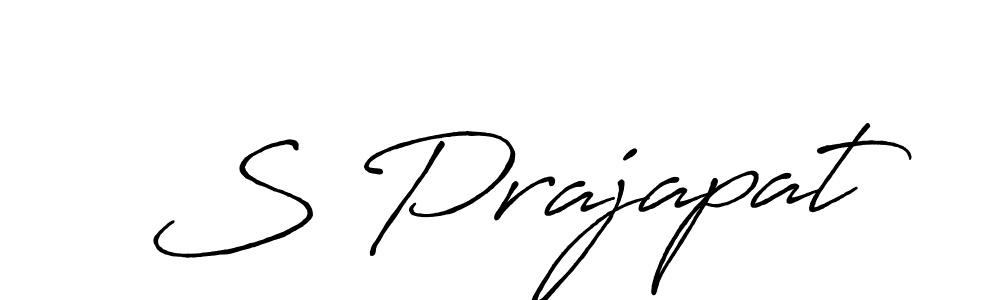 S Prajapat stylish signature style. Best Handwritten Sign (Antro_Vectra_Bolder) for my name. Handwritten Signature Collection Ideas for my name S Prajapat. S Prajapat signature style 7 images and pictures png