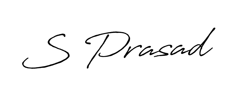 Create a beautiful signature design for name S Prasad. With this signature (Antro_Vectra_Bolder) fonts, you can make a handwritten signature for free. S Prasad signature style 7 images and pictures png