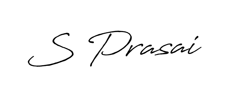 Make a beautiful signature design for name S Prasai. With this signature (Antro_Vectra_Bolder) style, you can create a handwritten signature for free. S Prasai signature style 7 images and pictures png