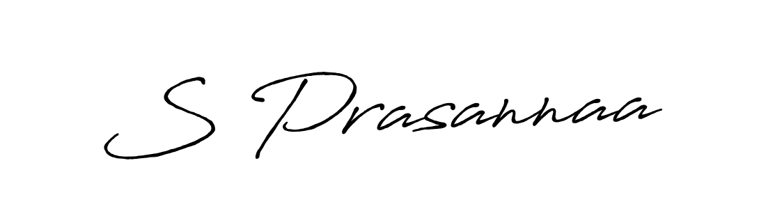 Make a beautiful signature design for name S Prasannaa. With this signature (Antro_Vectra_Bolder) style, you can create a handwritten signature for free. S Prasannaa signature style 7 images and pictures png